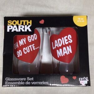 South Park Red Glassware Set